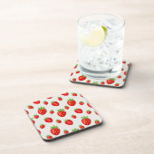 Erdbeermuster Getränkeuntersetzer (Rechte Seite)