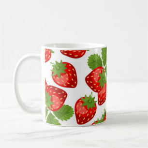 Erdbeermuster Kaffeetasse