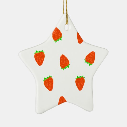 Erdbeermuster Keramikornament (Rechts)