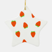 Erdbeermuster Keramikornament (Vorne)