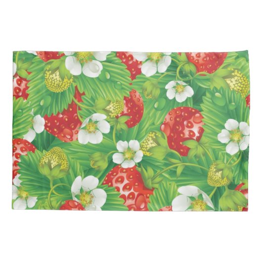 Erdbeermuster Kissenbezug (Rückseite)