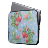 Erdbeermuster Laptopschutzhülle (Vorderseite Links)
