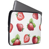 Erdbeermuster Laptopschutzhülle (Vorne Rechts)