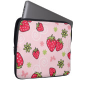 Erdbeermuster Laptopschutzhülle (Vorne Rechts)