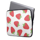 Erdbeermuster Laptopschutzhülle (Vorderseite Links)