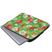 Erdbeermuster Laptopschutzhülle (Vorne Knopf)
