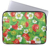 Erdbeermuster Laptopschutzhülle (Vorderseite)