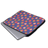 Erdbeermuster Laptopschutzhülle (Vorne Knopf)