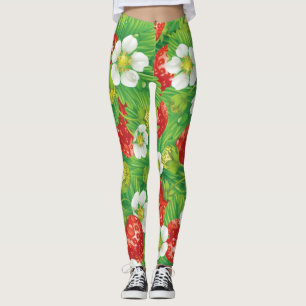 Erdbeermuster Leggings
