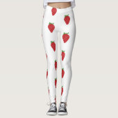 Erdbeermuster Leggings (Vorderseite)
