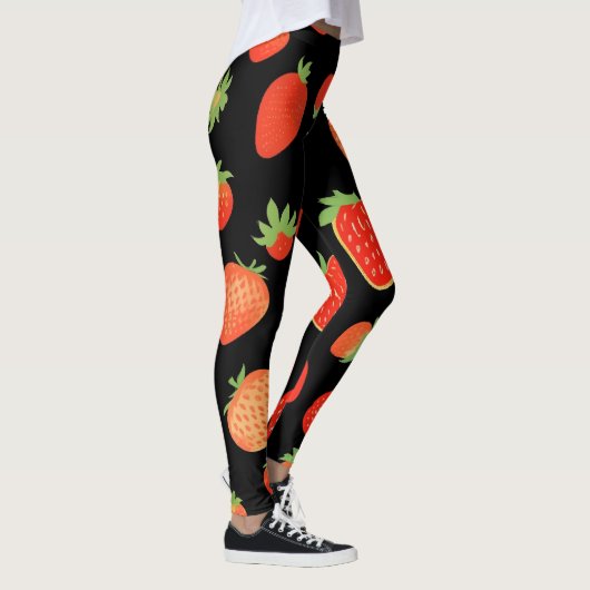 Erdbeermuster Leggings (Rechts)