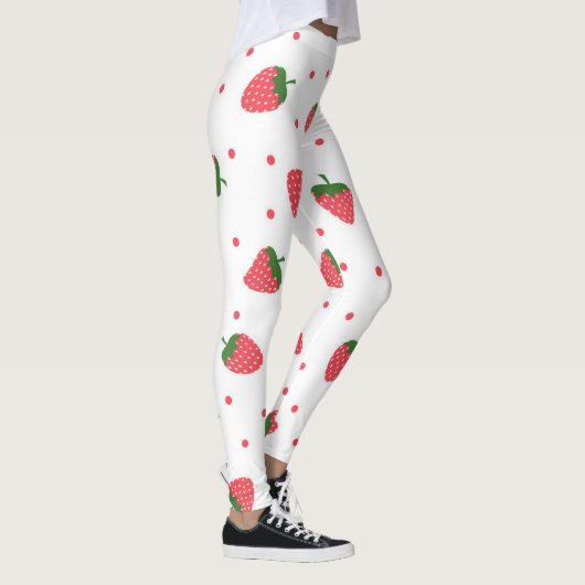 Erdbeermuster Leggings (Rechts)
