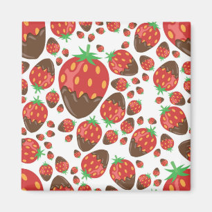 Erdbeermuster Magnet