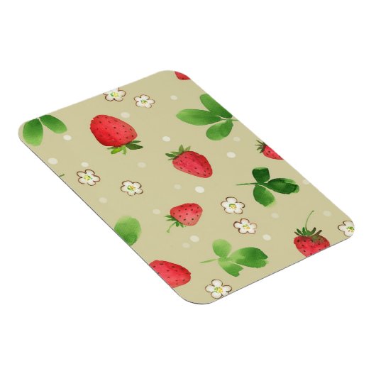 Erdbeermuster Magnet (Rechte Seite)
