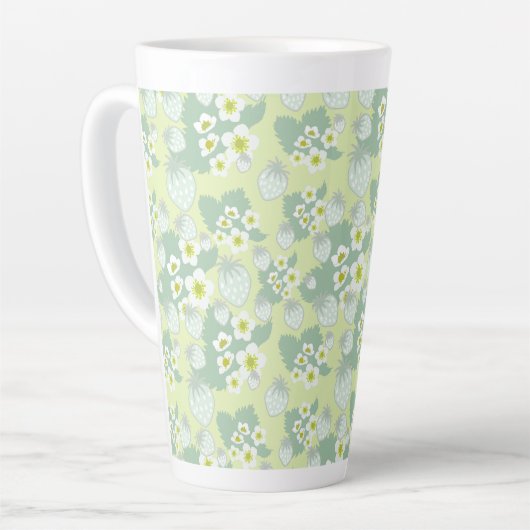 Erdbeermuster Milchtasse (Linke Ecke)