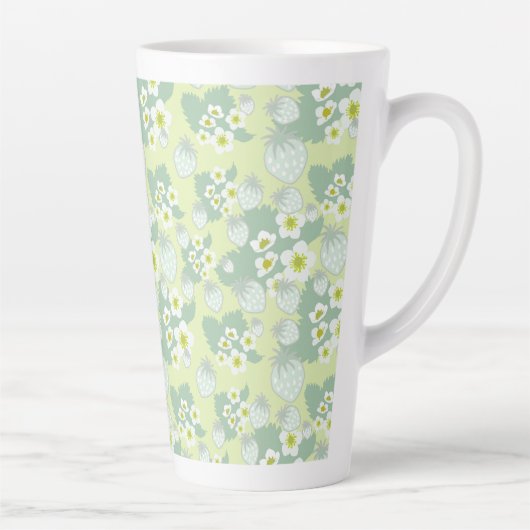 Erdbeermuster Milchtasse (Rechts)