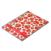 Erdbeermuster mit benutzerdefiniertem Namen oder N Notizblock (Linke Seite)