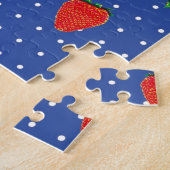 Erdbeermuster mit Punkten Puzzle (Seite)