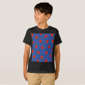 Erdbeermuster mit Punkten T-Shirt (Vorne ganz)