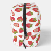 Erdbeermuster-Monogramm-Vorname Waschbeutel (Rechts)