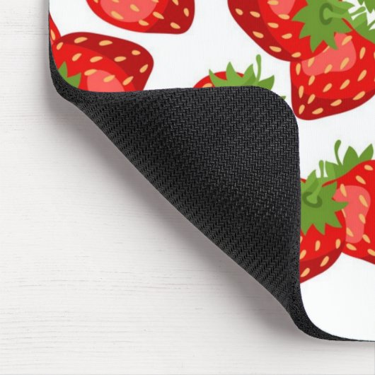 Erdbeermuster Mousepad (Ecke)
