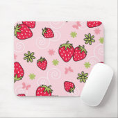 Erdbeermuster Mousepad (Mit Mouse)