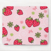 Erdbeermuster Mousepad (Vorne)