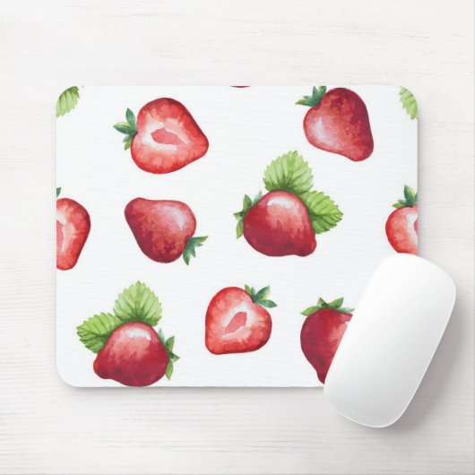 Erdbeermuster Mousepad (Mit Mouse)