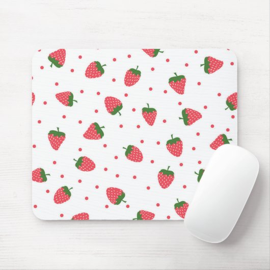 Erdbeermuster Mousepad (Mit Mouse)