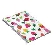 Erdbeermuster Notizblock (Rechte Seite)