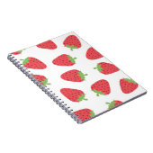 Erdbeermuster Notizblock (Rechte Seite)