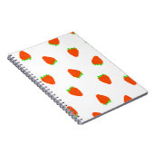 Erdbeermuster Notizblock (Rechte Seite)
