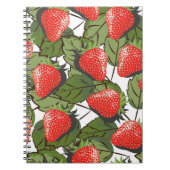 Erdbeermuster Notizblock (Vorderseite)