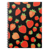Erdbeermuster Notizblock (Vorderseite)