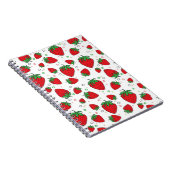 Erdbeermuster Notizblock (Rechte Seite)