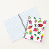 Erdbeermuster Notizblock (Innenseite)