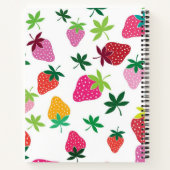 Erdbeermuster Notizblock (Rückseite)