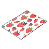 Erdbeermuster Notizblock (Linke Seite)