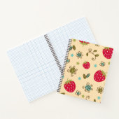 Erdbeermuster Notizblock (Innenseite)