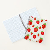 Erdbeermuster Notizblock (Innenseite)