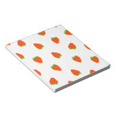 Erdbeermuster Notizblock (angewinkelt)