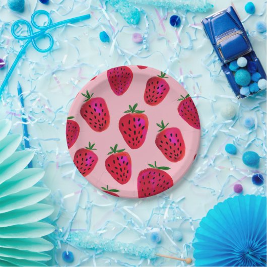 Erdbeermuster-Party-Papier-Teller Pappteller (Party)