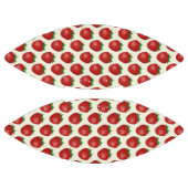 Erdbeermuster, Rote Erdbeeren, Obst, Leaf Football (Paneele)