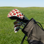 Erdbeermuster, Rote Erdbeeren, Obst, Leaf Golf Headcover (In SItu)