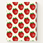 Erdbeermuster, Rote Erdbeeren, Obst, Leaf Notizblock (Rückseite)