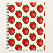 Erdbeermuster, Rote Erdbeeren, Obst, Leaf Planer (Vorderseite)