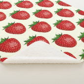 Erdbeermuster, Rote Erdbeeren, Obst, Leaf Sherpadecke (3/4)