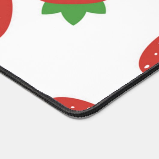 Erdbeermuster Schreibtischunterlage (Ecke)