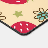 Erdbeermuster Schreibtischunterlage (Ecke)