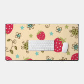 Erdbeermuster Schreibtischunterlage (Tastatur & Maus)